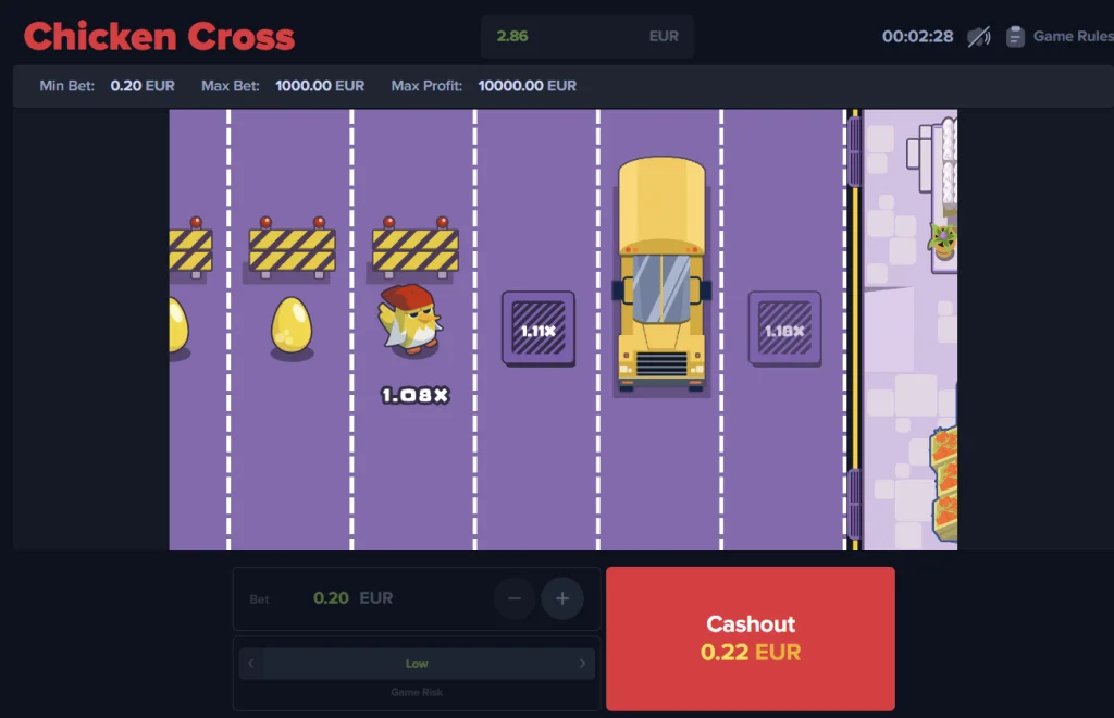 Chicken Cross Spiel