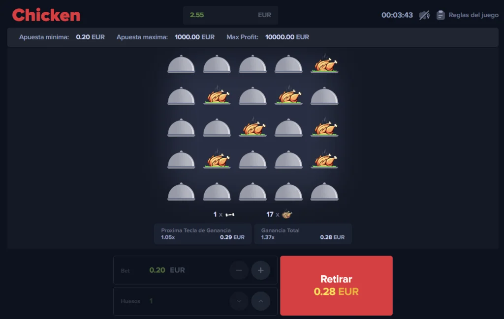 MyStake Chicken Spiel