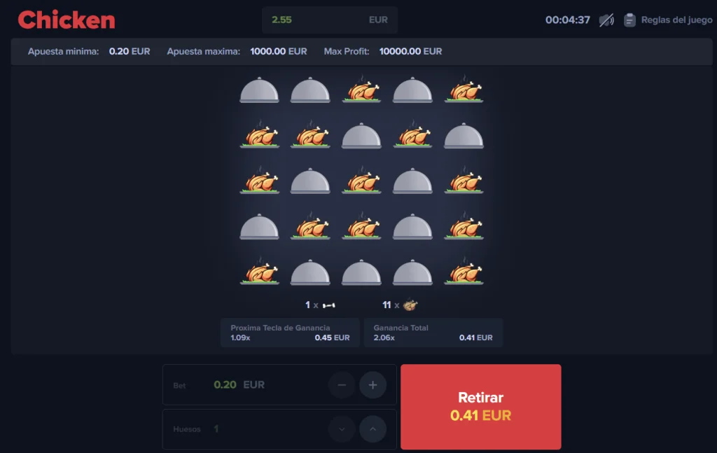 Spiel MyStake Chicken