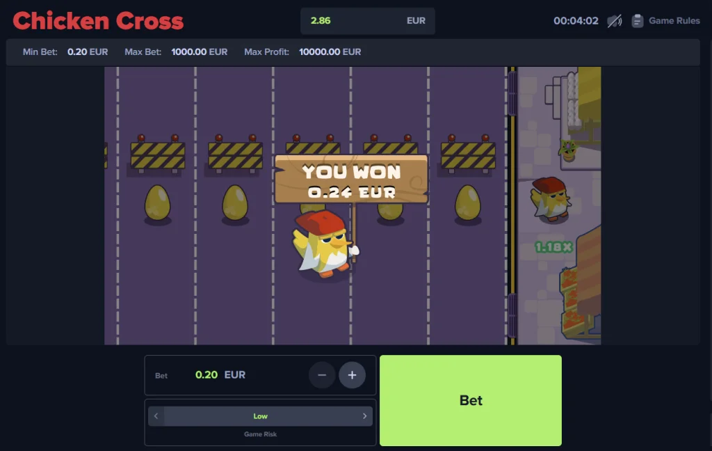 Spiel Chicken Cross Demo