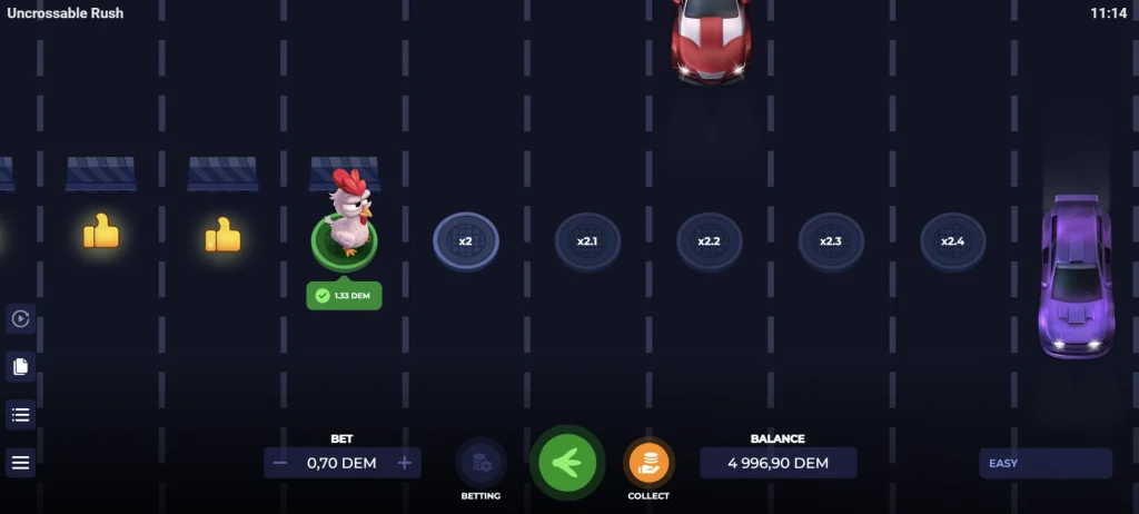 Uncrossable Rush Spiel