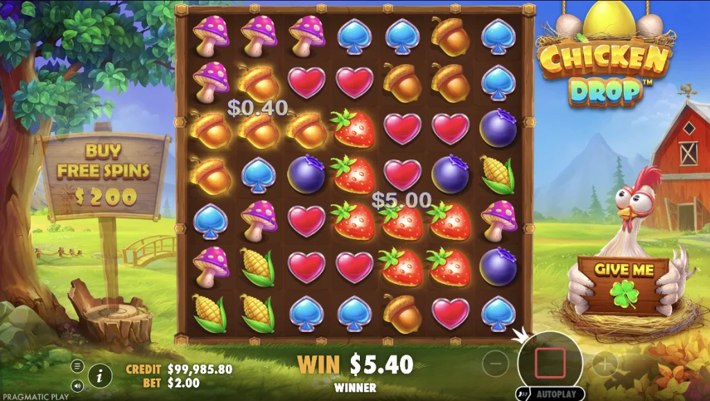 Chicken Drop Demo Spiel