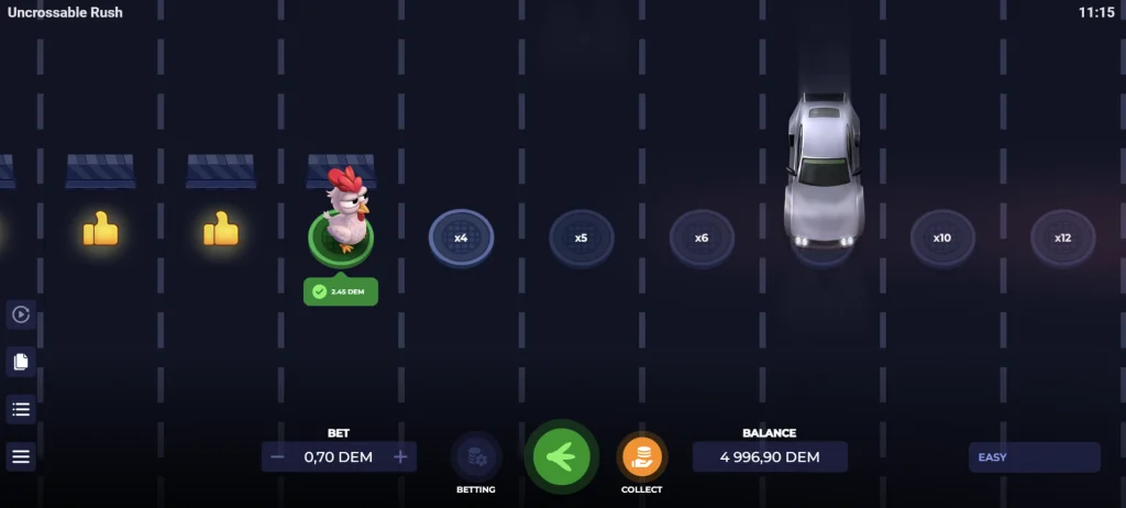 Spiel Uncrossable Rush 