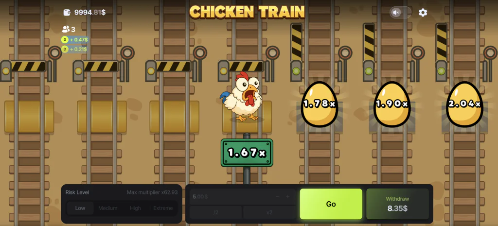 Chicken Train Spiel