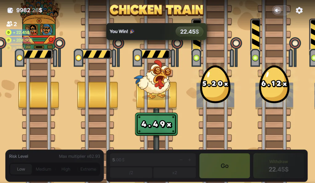 Chicken Train Glücksspiel