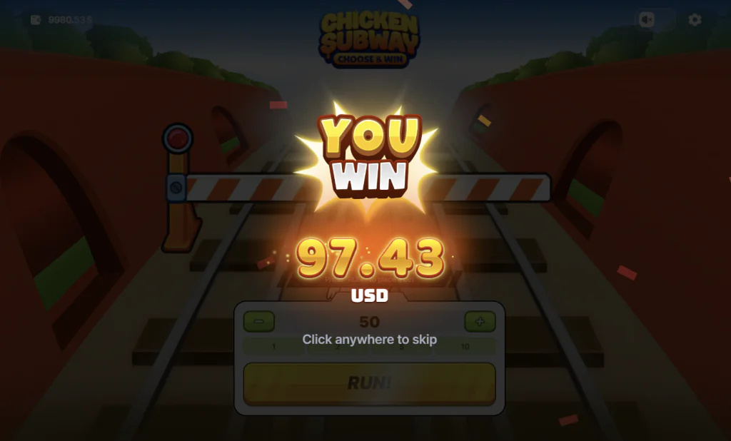 Chicken Subway Glücksspiel