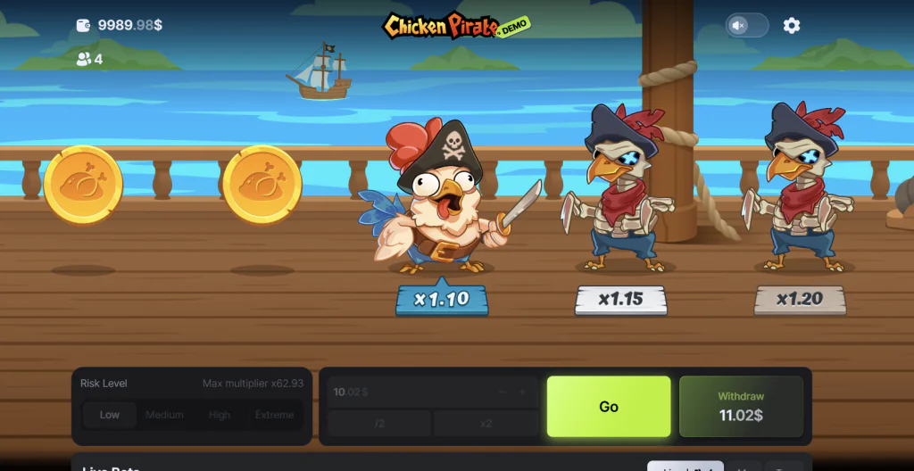 Chicken Pirate Spiel