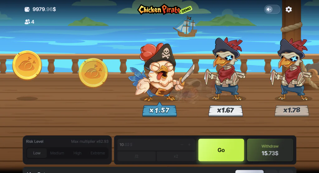 Chicken Pirate Online Spiel