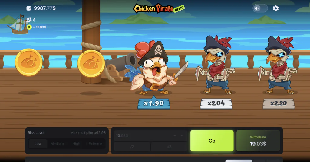 Chicken Pirate Spiel Demo