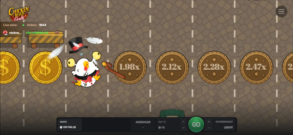 Demo Spiel Chicken Road Gold