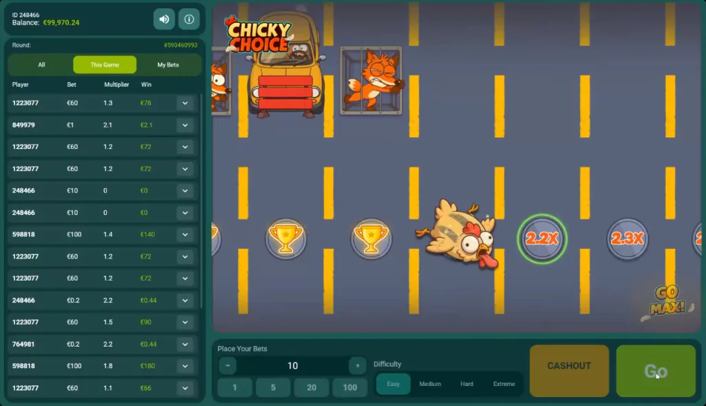 Demo Spiel Chicky Choice